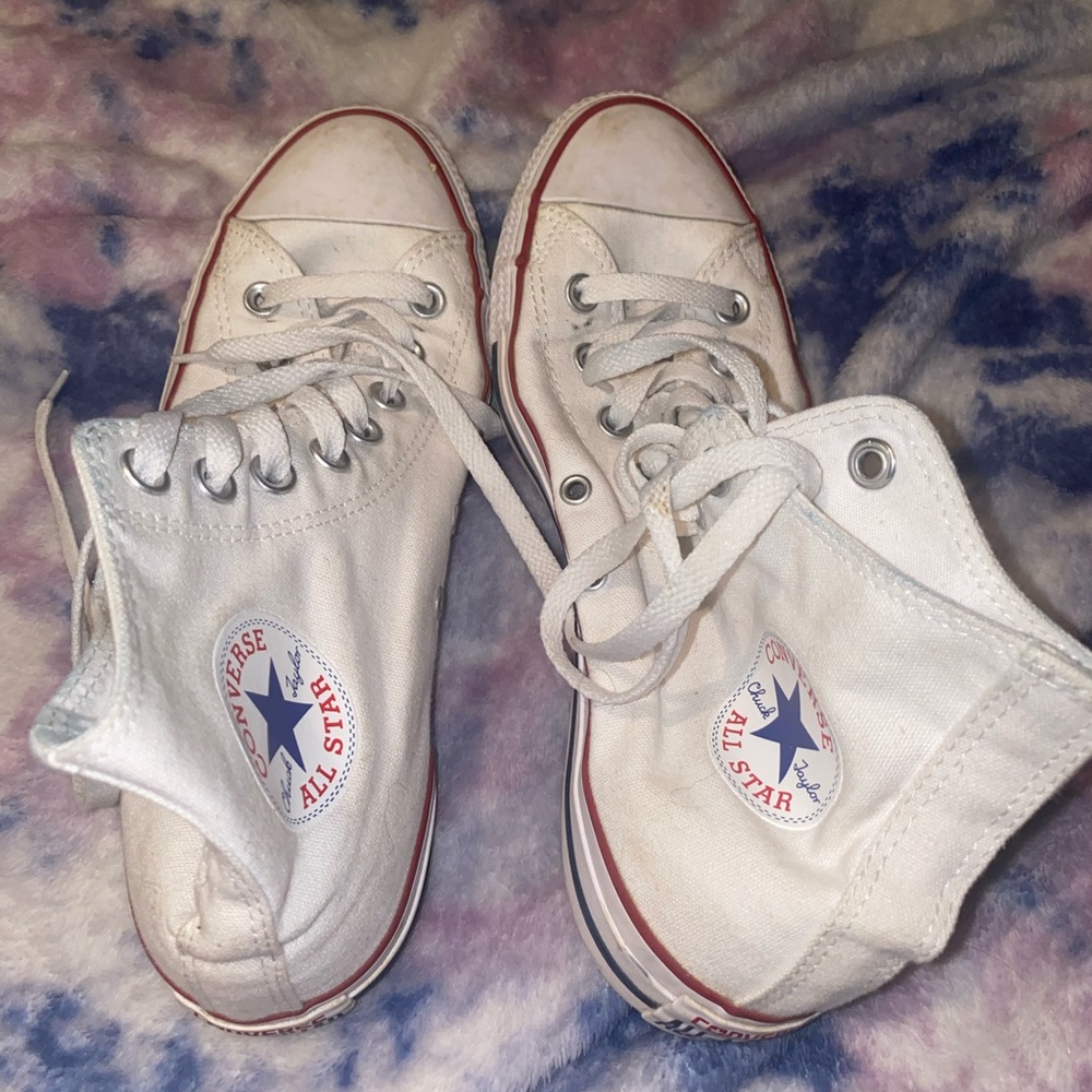 CONVERSE | WHITE HI-TOP | SZ 9 WOMENS / SZ 7 MENS